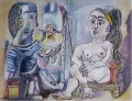 L’artiste et son modèle 7 1963 cubiste Pablo Picasso